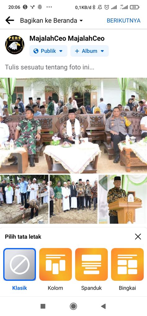 Pj Bupati Tapteng Letakkan Batu Pertama Pembangunan Masjid Pondok