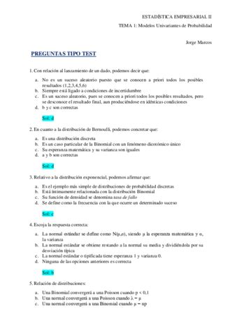 PREGUNTAS TIPO TEST Examen Tema 1 Pdf