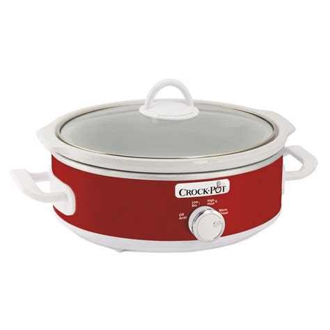 Crock Pot Casserole Crock Qt Oval Slow Cooker Red Sccpccm Ntr