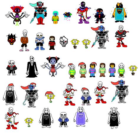 Pixilart - Undertale battle sprites and custom by GraffitEon