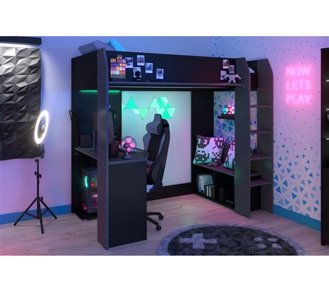 Lit Mezzanine bureau et leds BXGAMING LEGEND Lit superposé