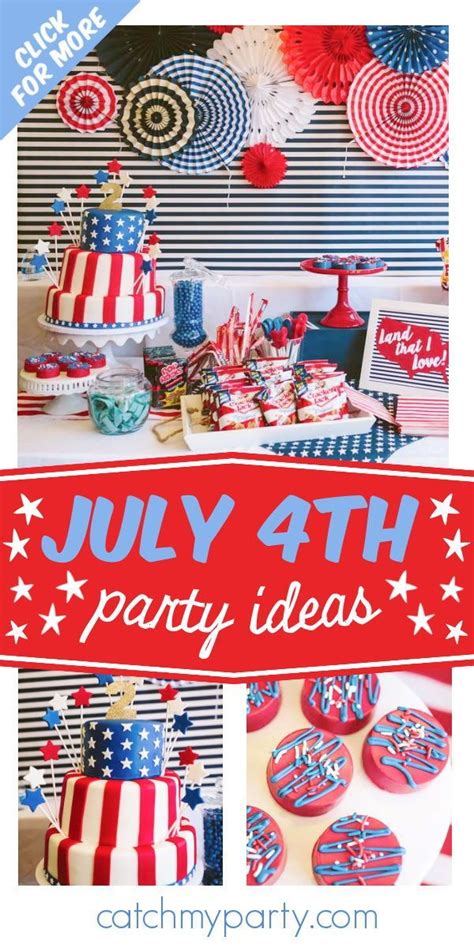 Red White And Blue Archer Is Two 4th Of July 2nd Birthday Party