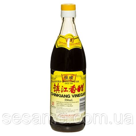 Купить Китайский рисовый уксус темный Чинкиангский 550ml (Китай), цена ...