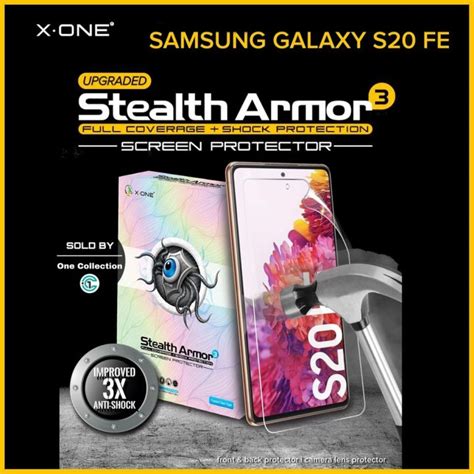 Samsung Galaxy S20 FE X One Stealth Armor 3 Upgraded Screen Protector