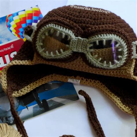 Шапка летчика. Crochet Pilot's Shield. Diy. Handmade cap | Idee