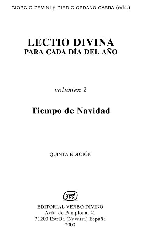 Lectio Divina 02 Navidad Ciclo A B C