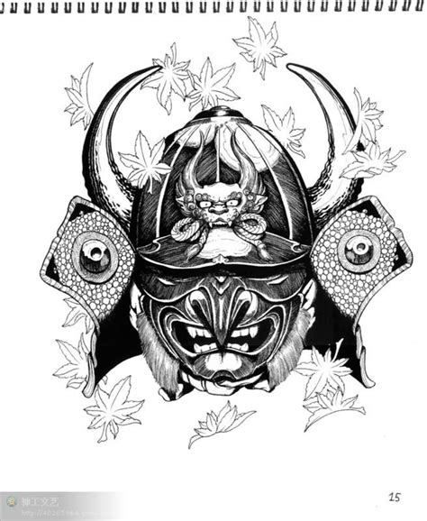 Маска самурая демона эскиз (Фото) - drawpics.ru