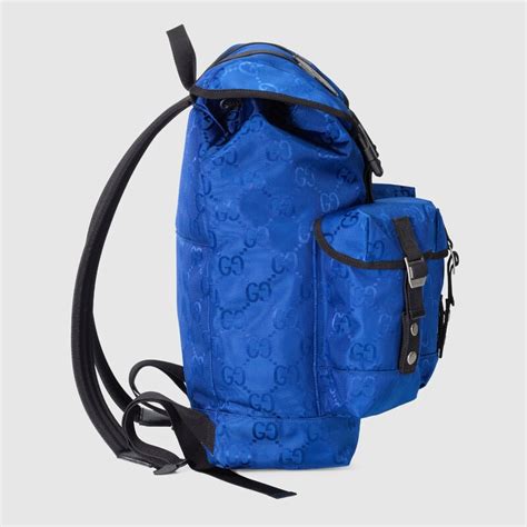 Gucci Off The Grid Backpack In Blue GG ECONYL GUCCI PL