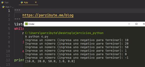 Python Solicitar números hasta que uno sea negativo Parzibyte s blog