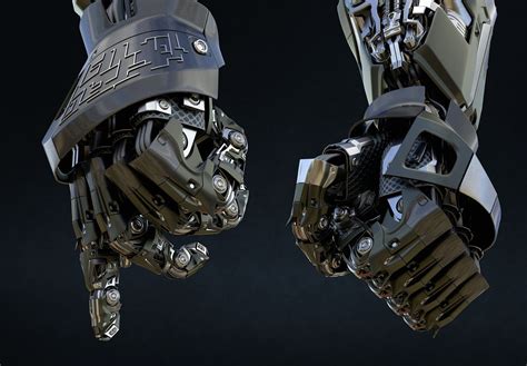 Sci Fi Hand Antonmarkelov Cgsociety Robot Concept Art Robot