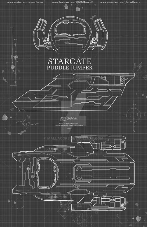 Stargate Puddle Jumper Blueprint By Mallacore On Deviantart