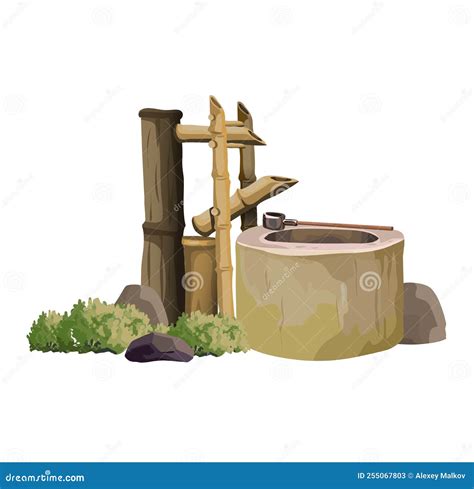 Ancient Japan Culture Objects Japanese Garden Element, Watering Can