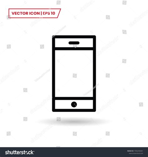 Smartphone Icon Vector Mobile Phone Sign Stock Vector Royalty Free