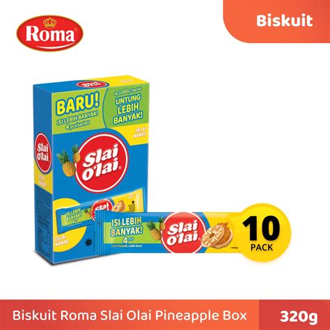 Roma Slai O Lai Pineapple Box Sachet X Gr Lazada Indonesia