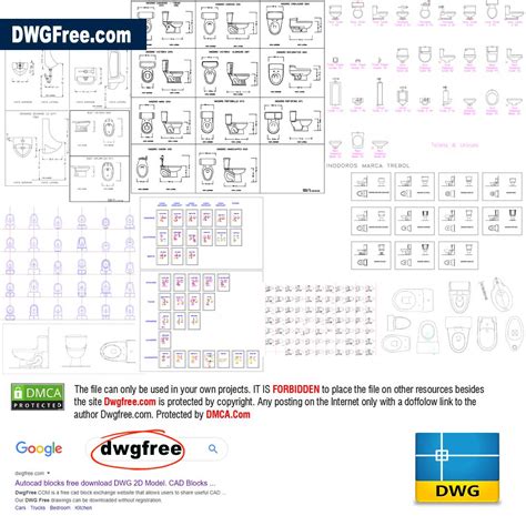 Toilets Blocks CAD File [ Drawing Free ] Download AutoCAD DWG.