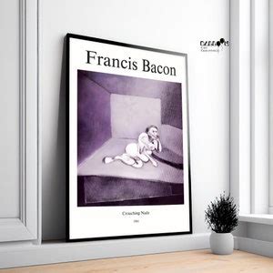 Francis Bacon Crouching Nude Francis Bacon Poster Wall Art Home Wall Art Exhibition
