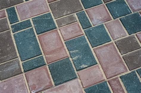 Premium Photo | Paving slabs of different colors and shapestexture of different colored ...