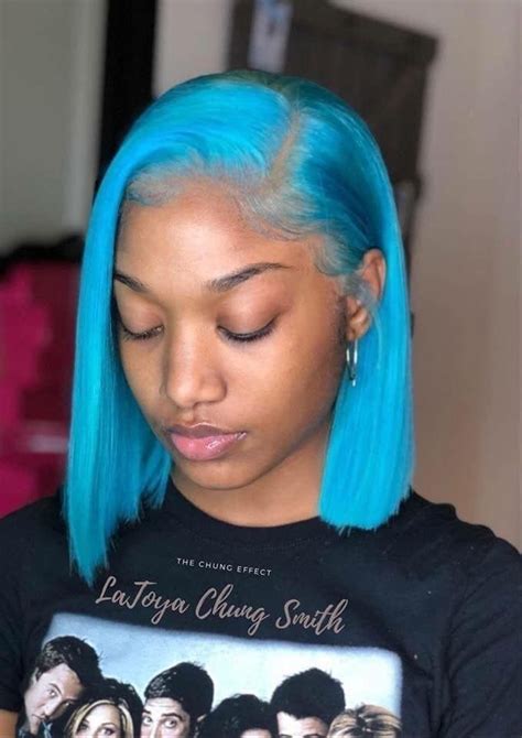 Baby Blue Bob Hair Baddie Hairstyles Weave Hairstyles Retro