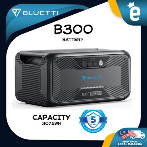 BLUETTI B300 Portable Power Station 3072Wh LiFePO4 Expansion Battery AC