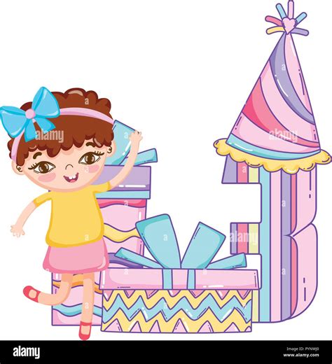 Happy birthday girl cartoons Stock Vector Image & Art - Alamy