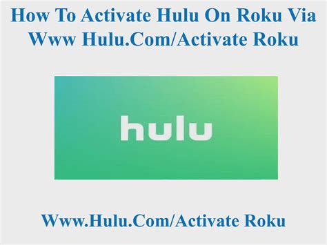 How To Activate Hulu On Roku Via Hulu Activate Rok Flickr