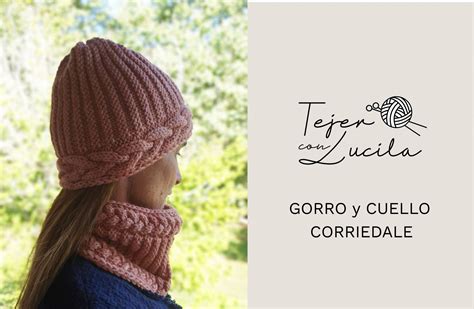 Gorro Y Cuello Corriedale Tejer Con Lucila