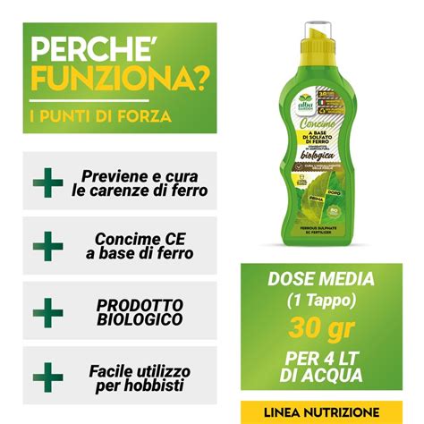 CONCIME LIQUIDO SOLFATO DI FERRO 1 Kg Albagarden It