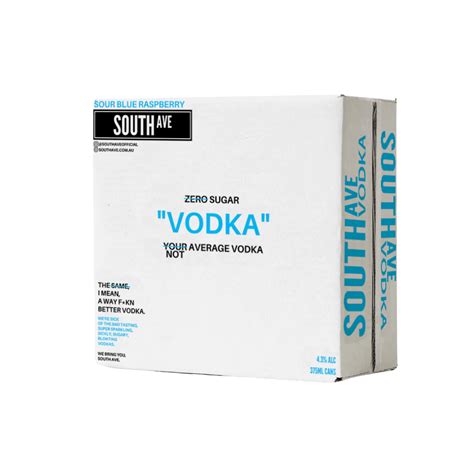 South Ave Vodka Sour Blue Raspberry Can 375ml Lowest Price Booze House