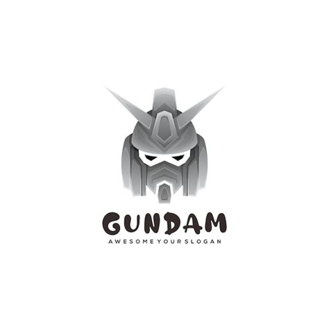 Premium Vector | Gundam logo template