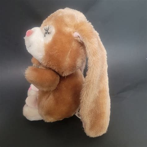 Vintage Russ Berrie Rabbit Plush Tootsie Brown In Etsy