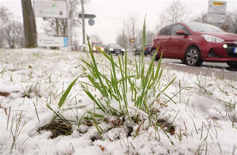 Erster Schnee Des Jahres Sorgt F R Zaghafte Winterlandschaft