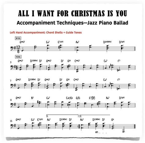 All I Want For Christmas Is You - Jazz Piano - Piano With Jonny