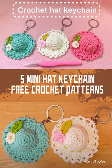 Hat Keychain Free Crochet Patterns Igoodideas