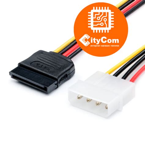 Кабель SATA, питание (переходник Molex to SATA) Арт.1513: продажа, цена ...