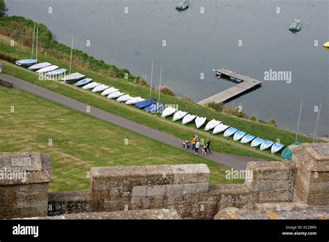 Linlithgow Loch from Palace tower Stock Photo - Alamy