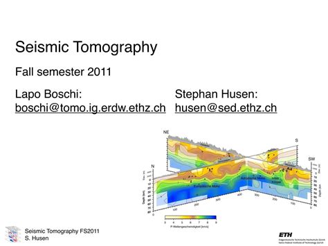 Seismic Tomography - Seismology and Geodynamics