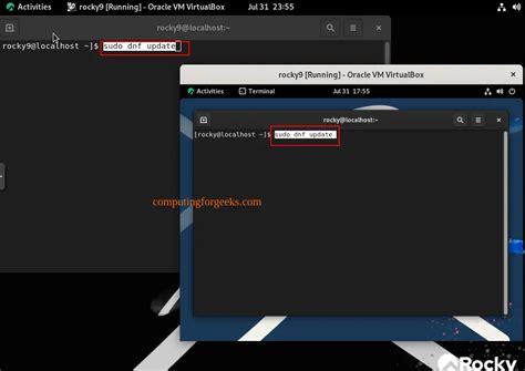 Install VirtualBox Guest Additions On Rocky AlmaLinux 9