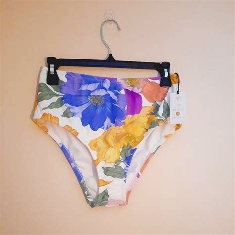 Shade Shore Swim Shade Shore Floral High Waisted Cheeky Bikini Bottom Poshmark