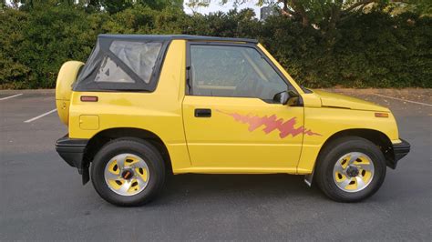 Very Yellow 1993 Geo Tracker Convertible For Sale