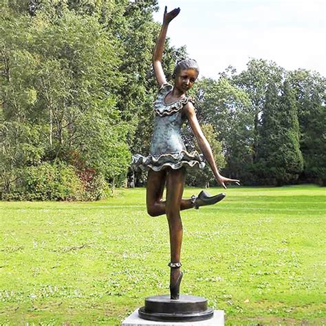 bronze dancing girl ballerina statue  sale seventreesculpture