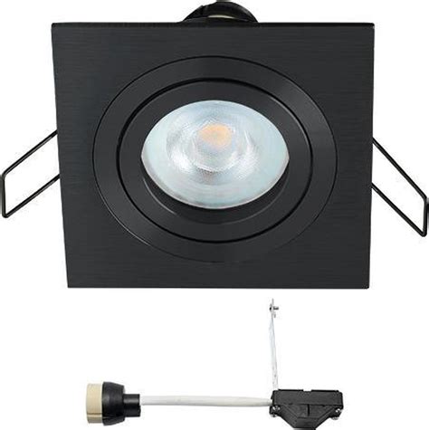 Bol Led Inbouwspot Coblux Zwart Inbouwspots Downlights