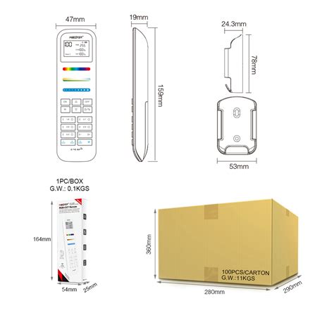 Fut Zone Rgb Cct Remote Controller Miboxer