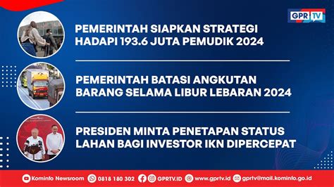 Pemerintah Batasi Angkutan Barang Selama Libur Lebaran Kominfo