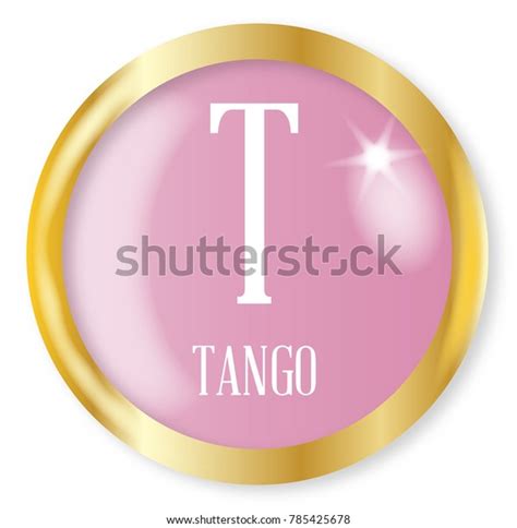 T Tango Button Nato Phonetic Alphabet Stock Illustration 785425678