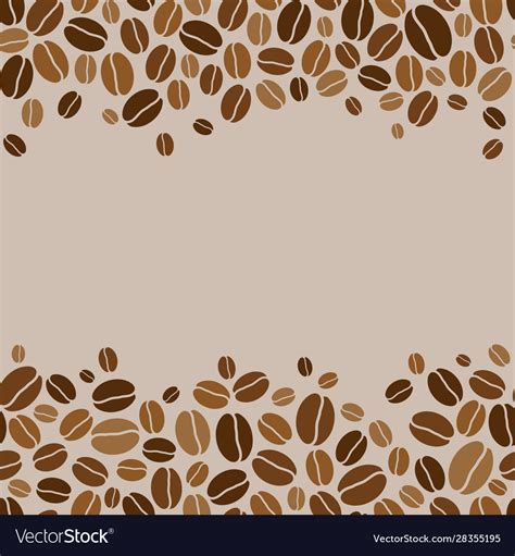 Background with coffee beans Royalty Free Vector Image