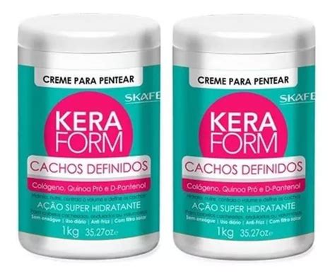 Kit 2 Und Keraform Creme Para Pentear Cachos Definidos 1kg