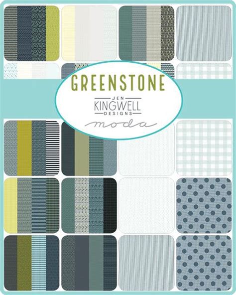 Greenstone By Jen Kingwell Fat Quarter Bundle 16 Prints Etsy