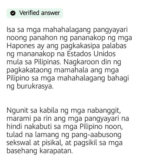 Ano Ang Naging Epekto Ng Pananakop Ng Hapon Sa Pamumuhay Ng Mga