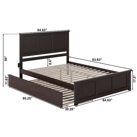 Madison Bed With Matching Footboard And Twin Extra Long Trundle Bed Bath And Beyond 31227143