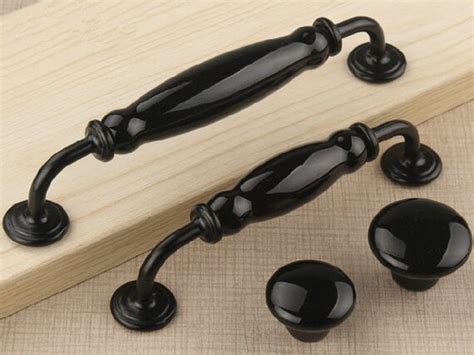 5 63 Black Dresser Pull Ceramic Drawer Pulls